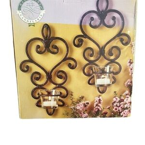 Decorative Wall Sconces - Classic Scrollwork Design. NWOT